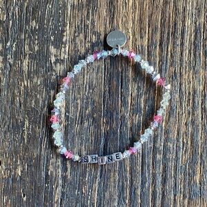 Shine Beaded Bracelet with Pink Accents - Little Words Project